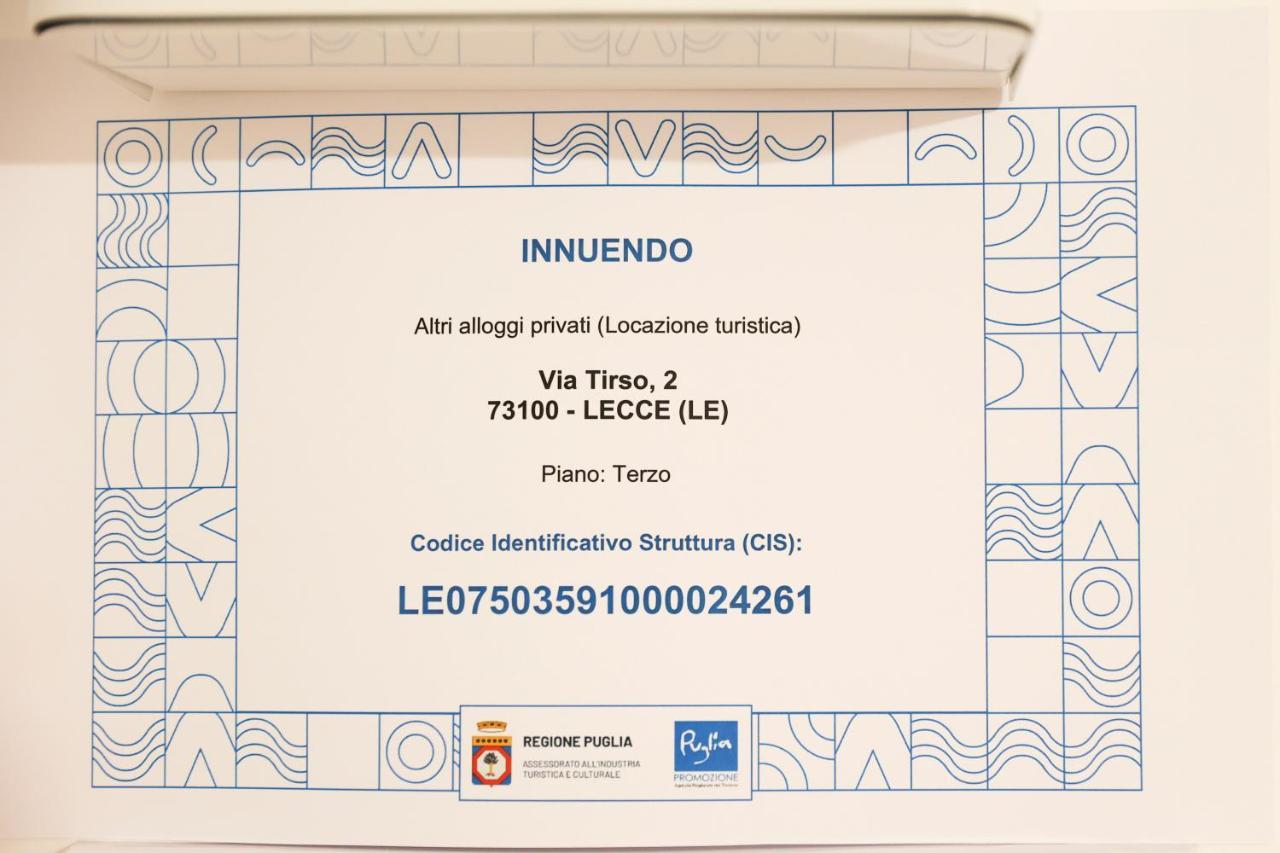 Innuendo La Terrazza House Lecce Exterior foto